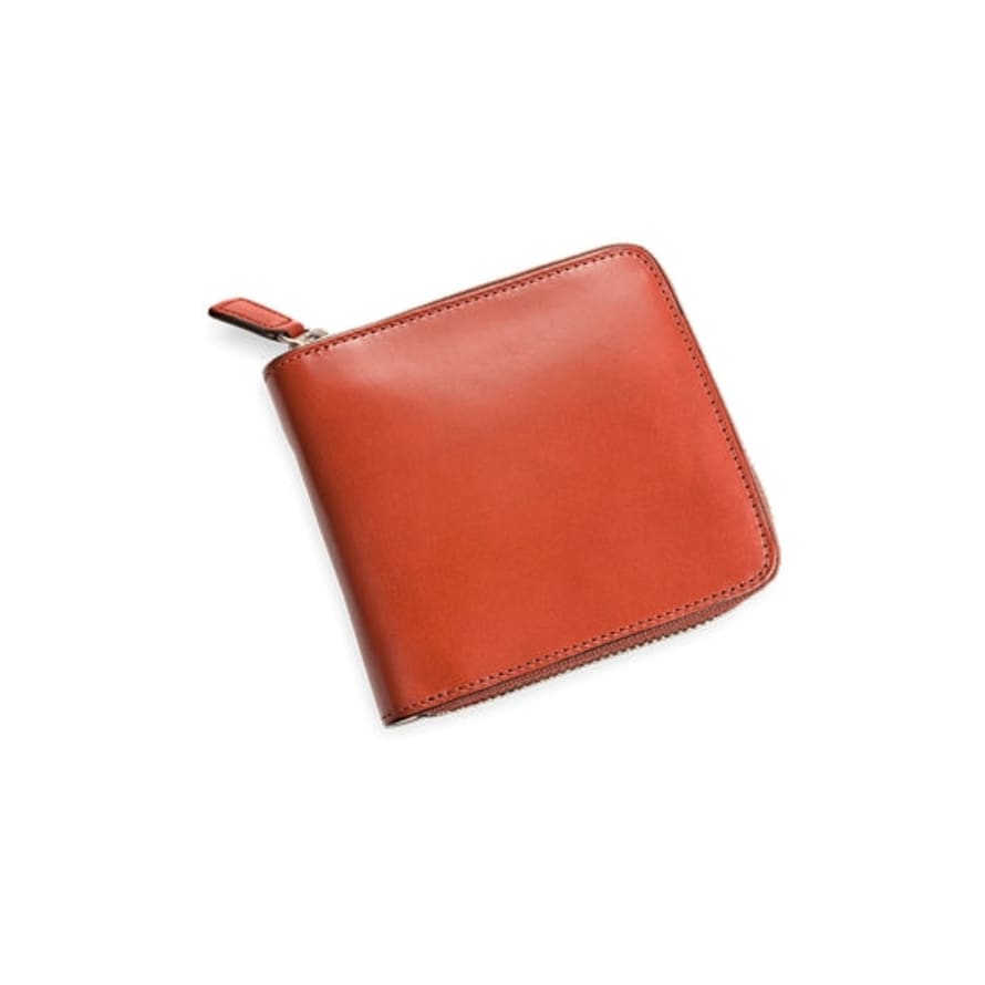 Il Bussetto Bi-Fold Zip Wallet - Orange