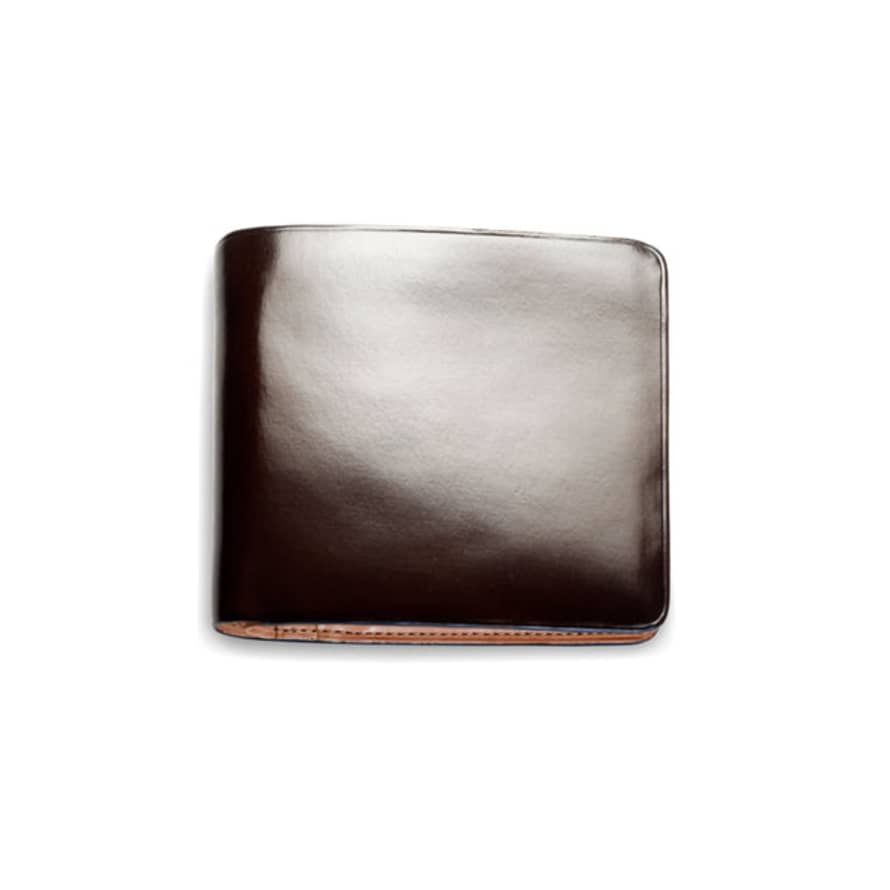 Il Bussetto Bi-Fold Wallet Press Button - Dark Brown