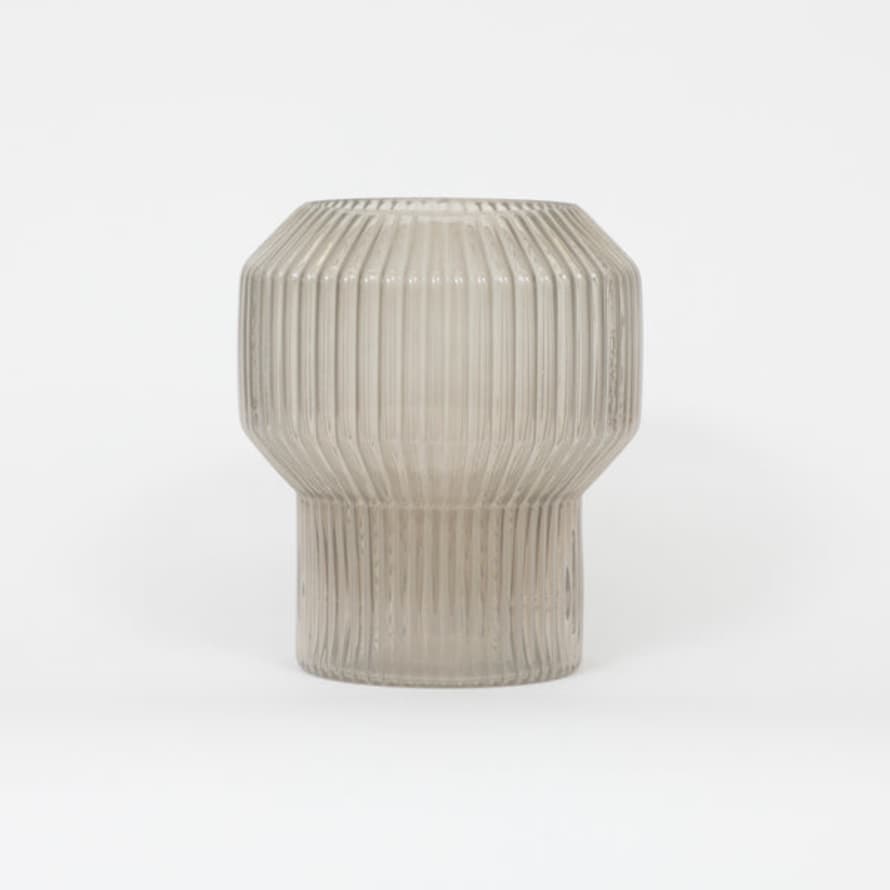 Light & Living Grey Leila Glass Vase