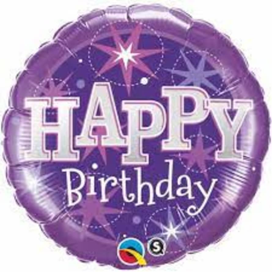 Qualatex Balloon Happy Birthday Purple