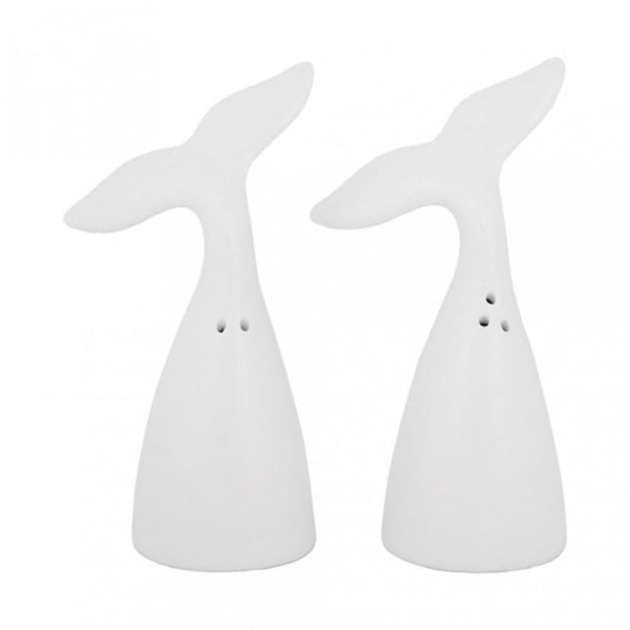 Distinctly Living Whale Tail Salt And Pepper Set