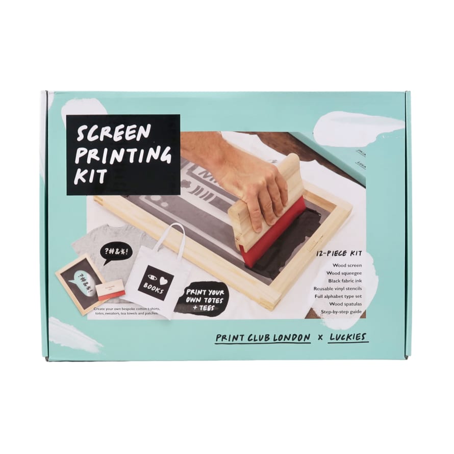 Luckies Of London Screen Printing Kit - Print Club London - Fabric