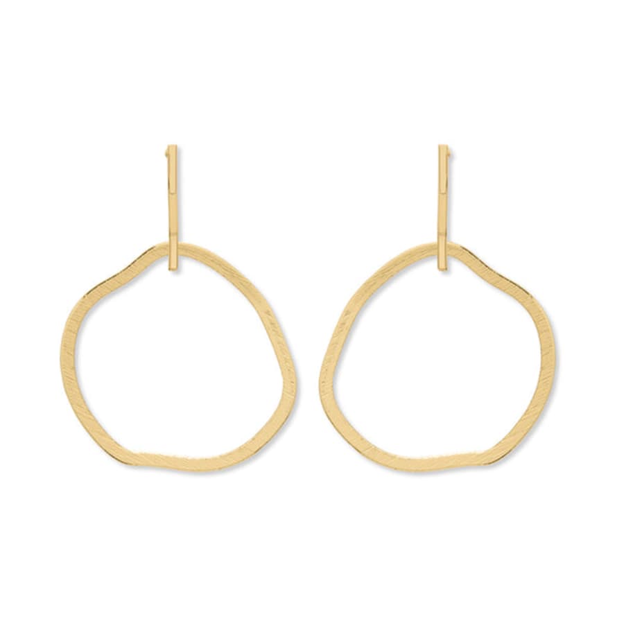 A Weathered Penny  Alber Gold Earrings
