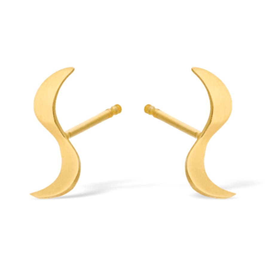 Pernille Corydon Wave Earrings Gold