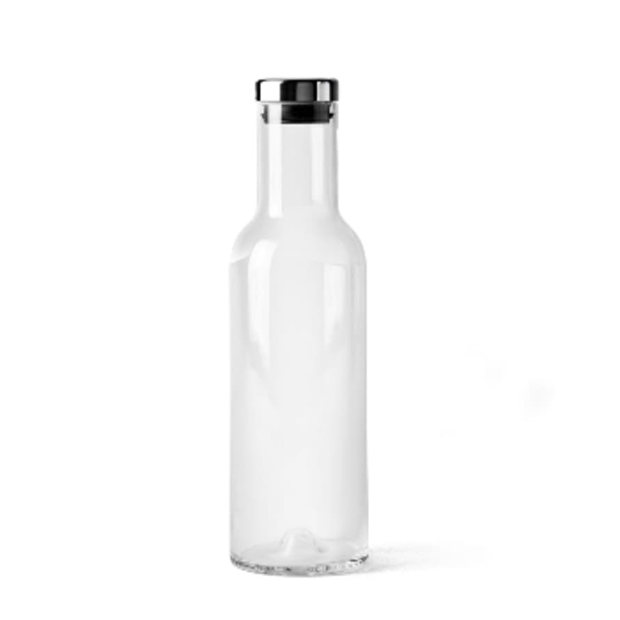 AUDO COPENHAGEN Bottle Carafe 1L Clear/ Steal 
