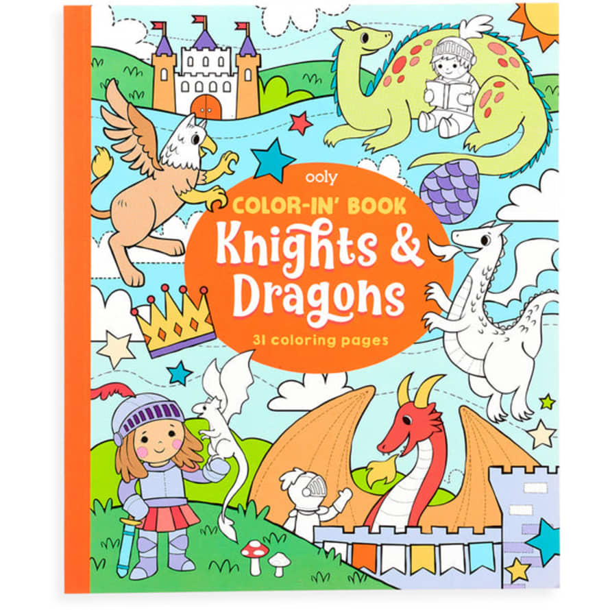 Ooly Colorin Book – Knights & Dragons