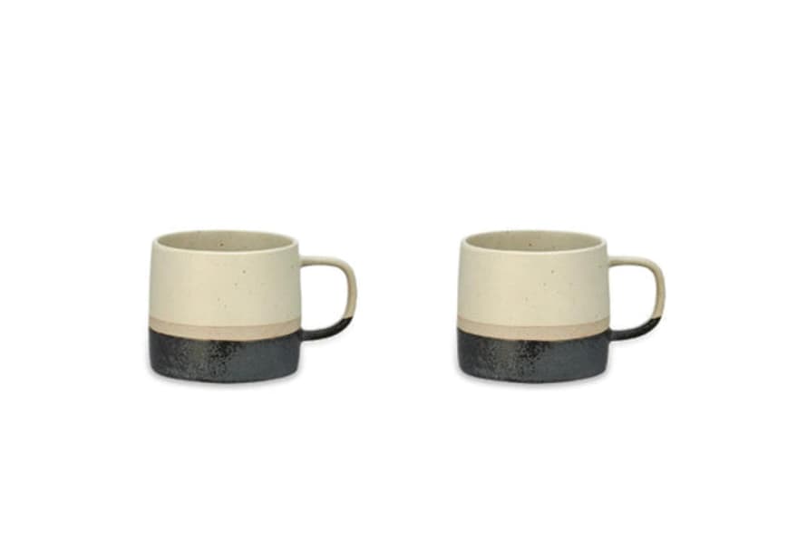 Nkuku Enesta Dipped Mug - Cream Set Of 2