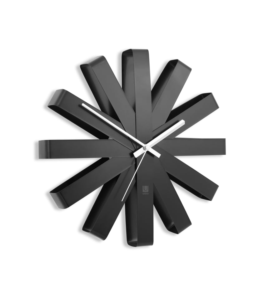 Umbra Black Ribbon Wall Clock