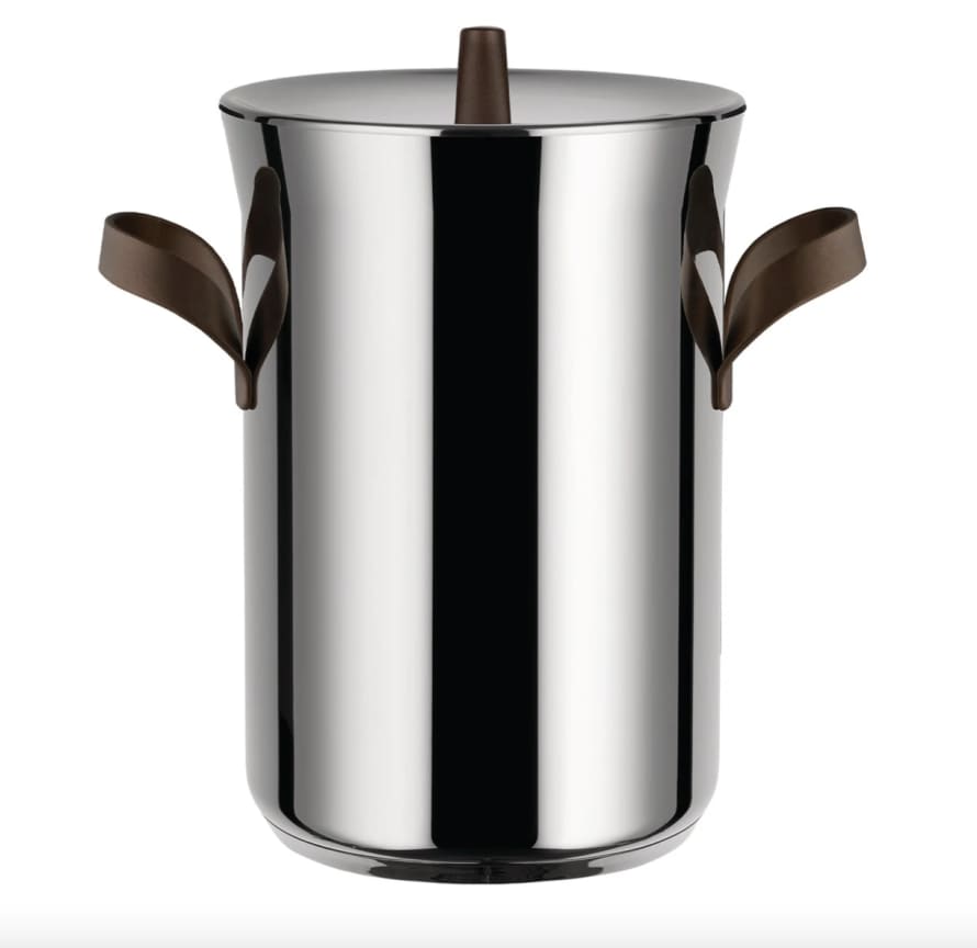 Alessi Polished Stainless Steel Asparagus Steamer with Bronze/Copper finish Handles