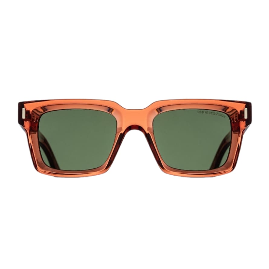 Cutler & Gross 1386 Square Sunglasses - Coral Crystal