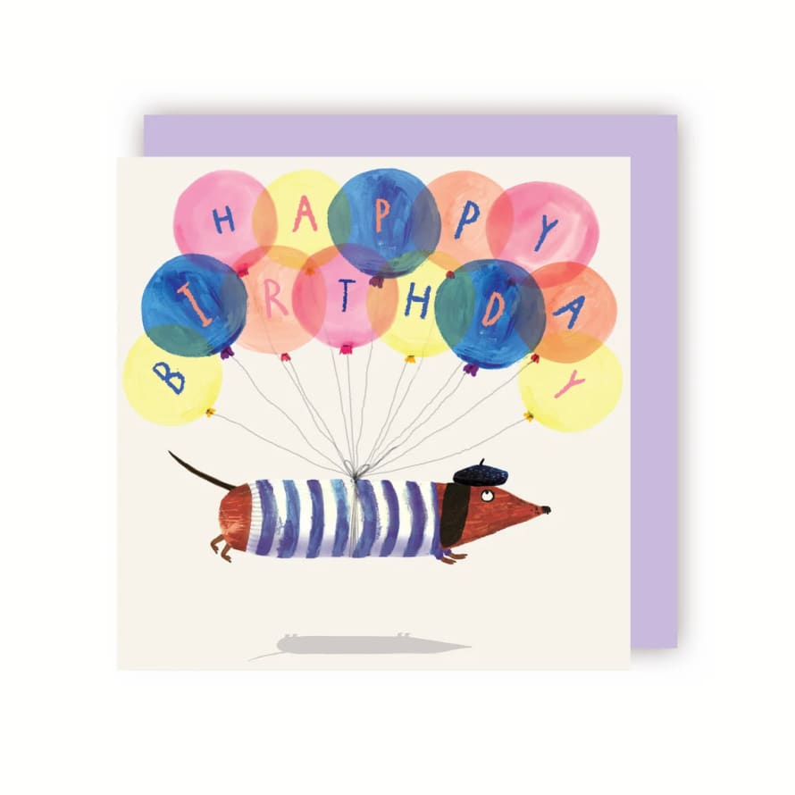 Charley Rabbit Publishing Sausage Dog Birthday Card