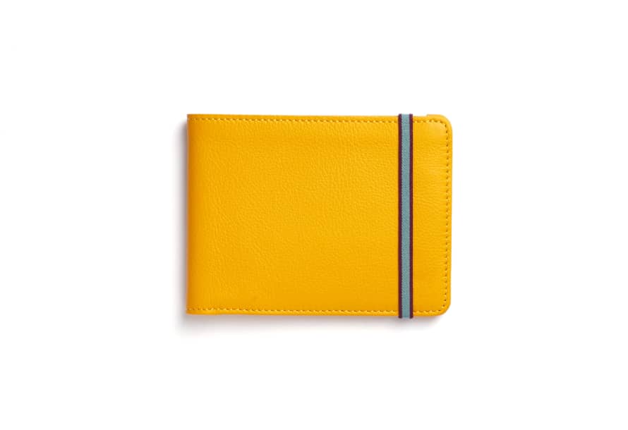 Carre Royal Yellow Wallet with Elastic Belt
