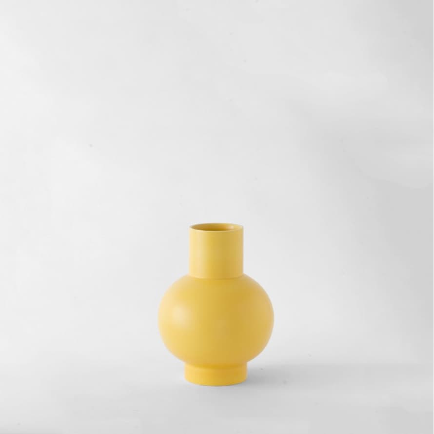 raawii Strøm Vase Small - Yellow