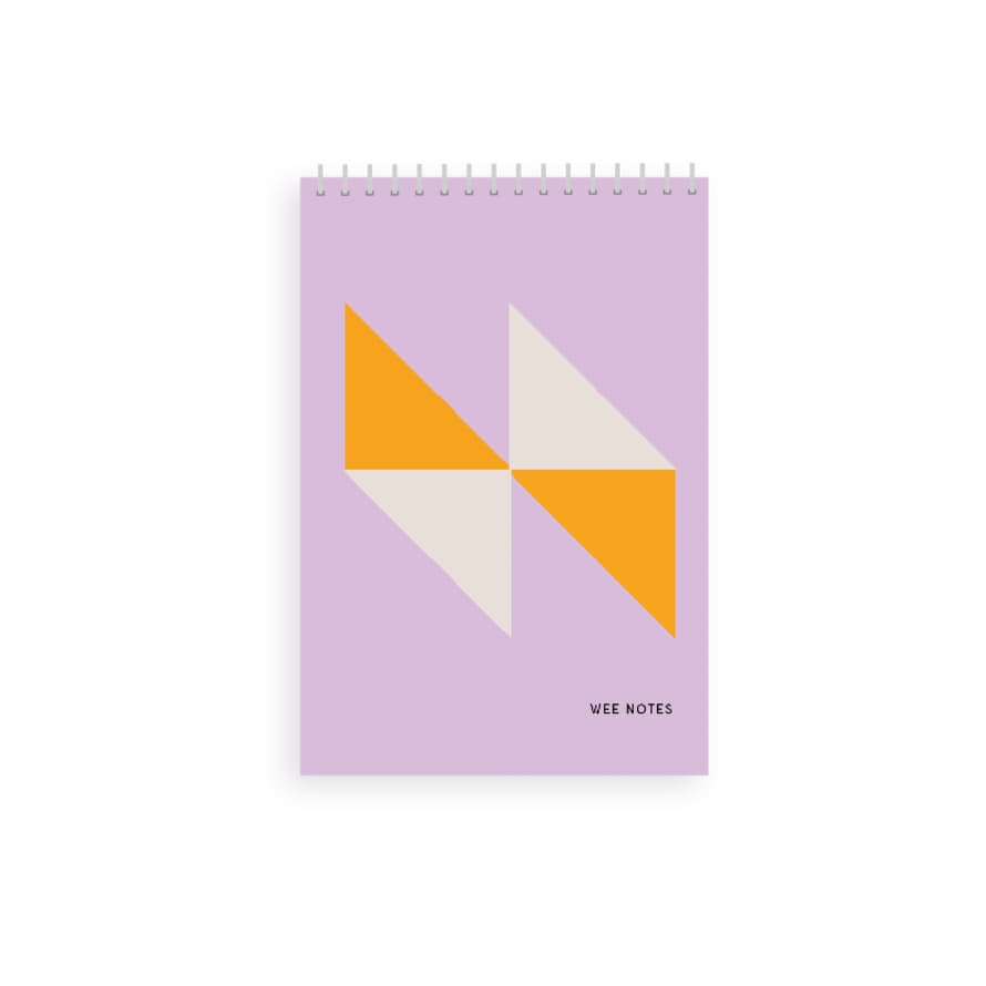 Stock Stationery Wee Notes A6 Notebook | Lilac / Yellow