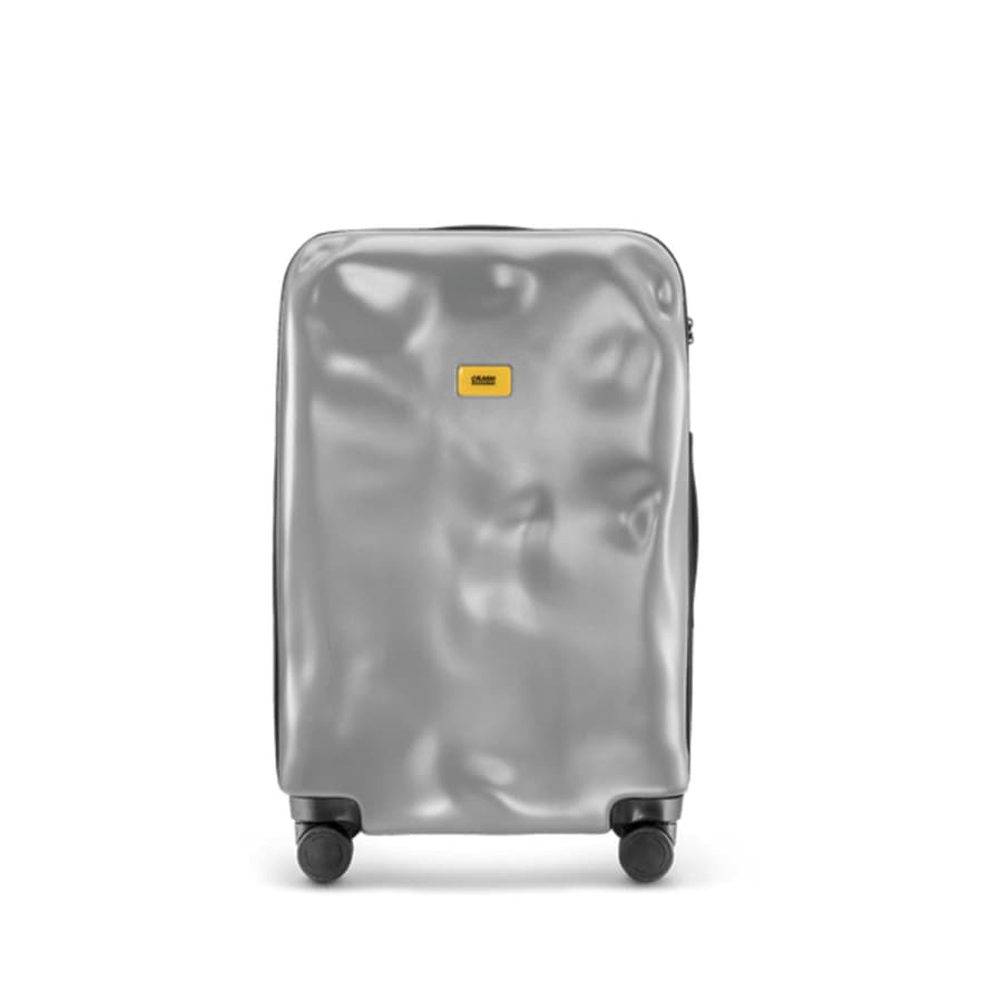 Crashbaggage "trolley Crash Baggage Icon 4 Ruote Medium Cb162 Silver"