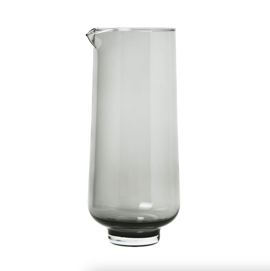 Blomus FLOW Glass Water Carafe - Smoky Grey (1L)