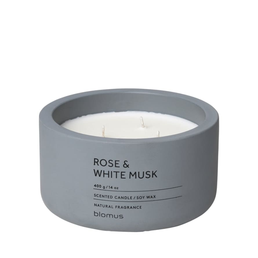 Blomus 3 Wick Rose & White Musk Candle