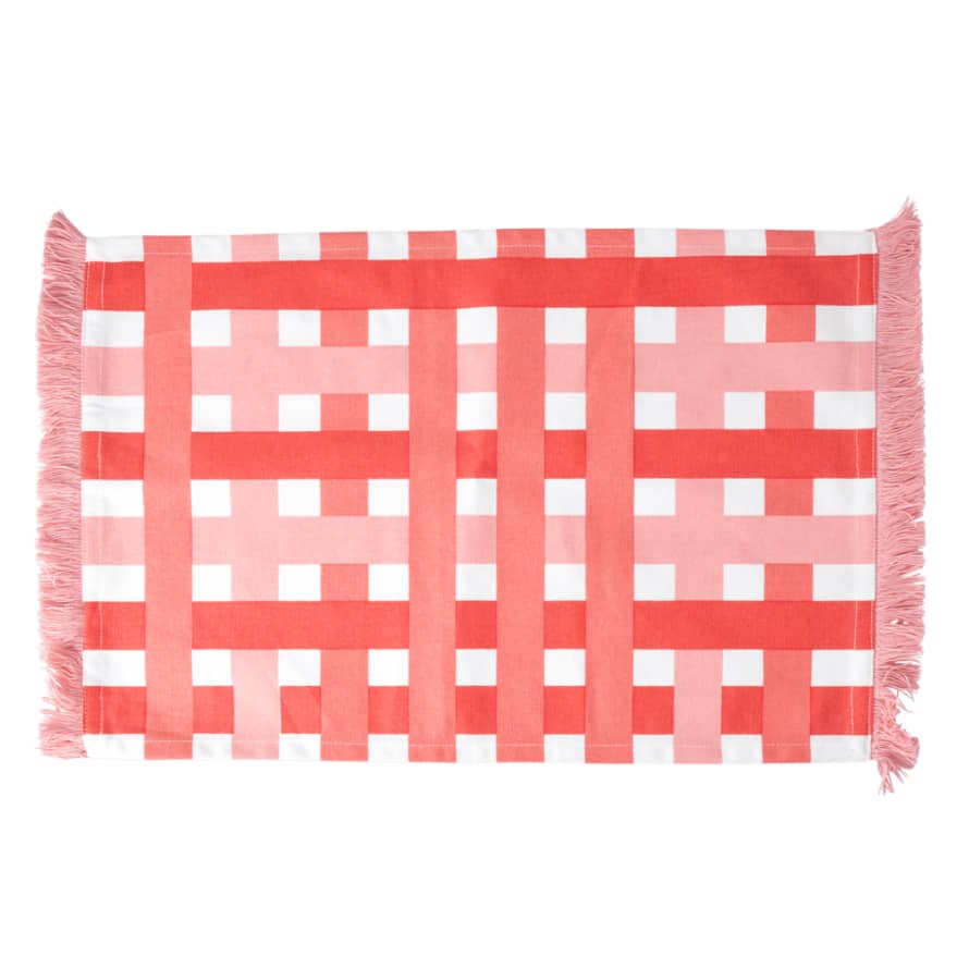 Rice by Rice COTTON PLACEMAT - RED