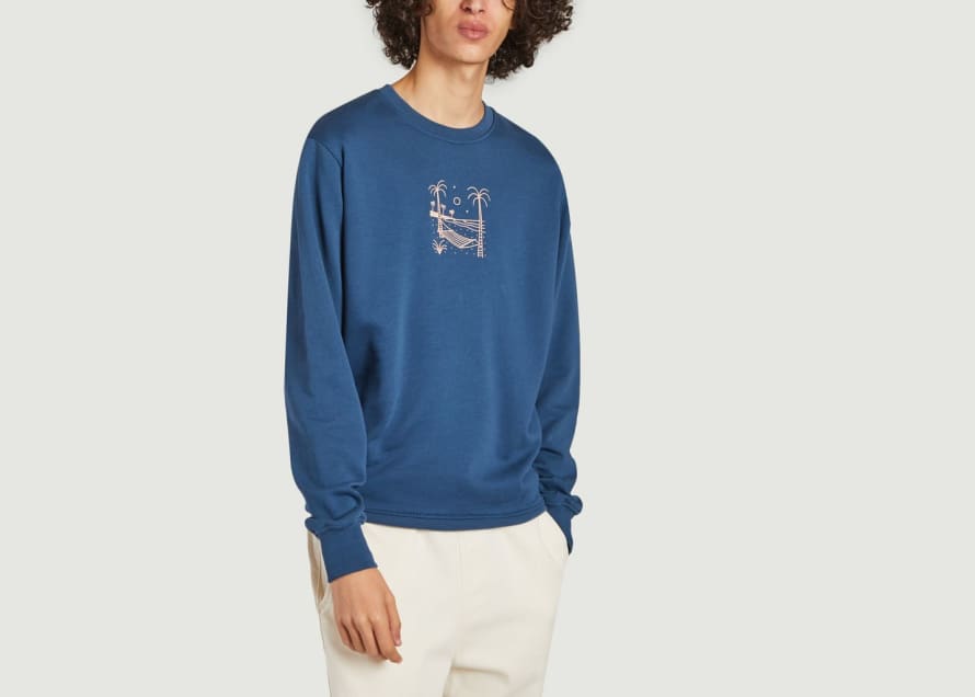 OLOW Organic Cotton Hammock Sweatshirt With La Guish Embroidery