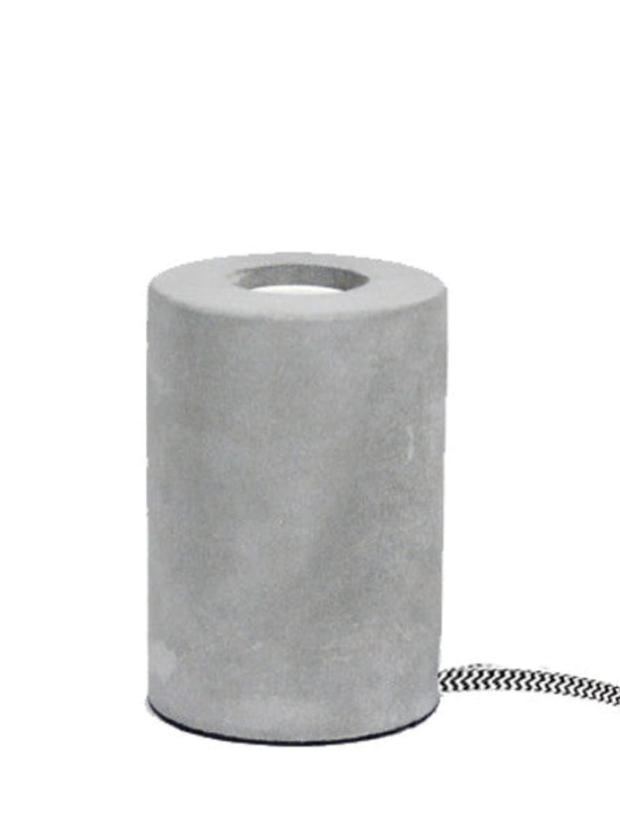 Steepletone Grey Concrete Lamp Base For Screw Down Bulbs