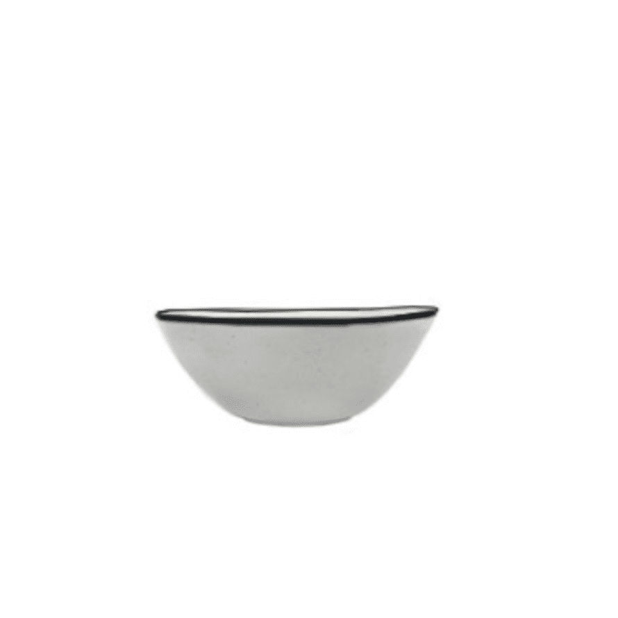 Mos Portugal Rim Cereal Bowls Grey W/ Black  - set of 2
