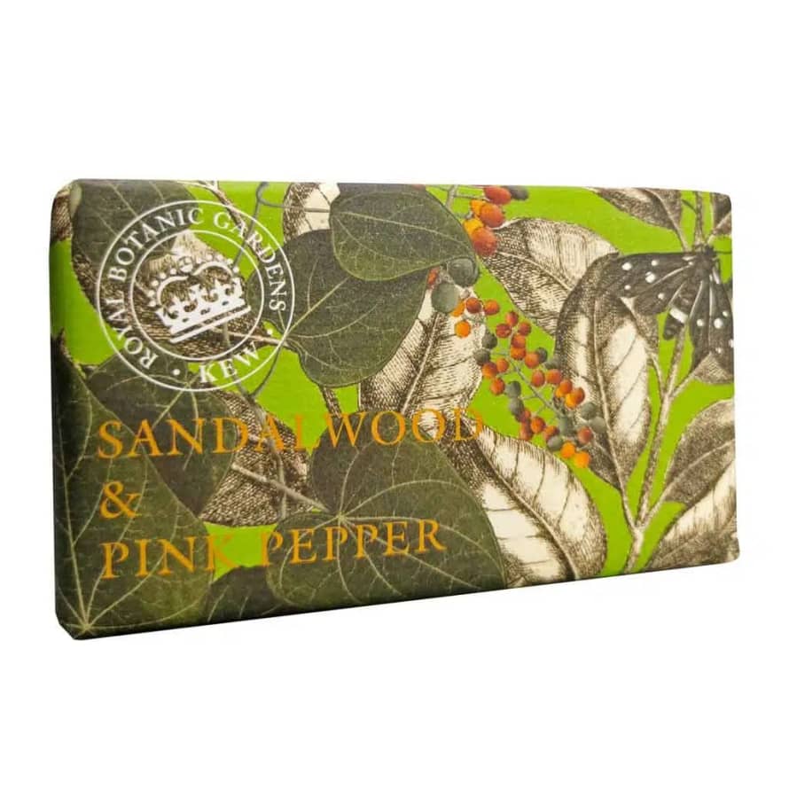 The English soap company Sandalwood and Pink Pepper Soap Bar