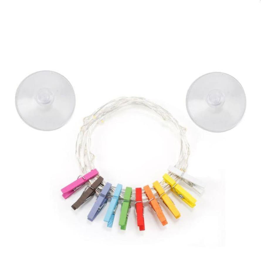 Kikkerland Design Mini Clothespin String Lights