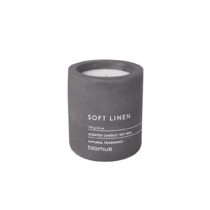 Blomus Scented Soy Wax Candle in Small - Soft Linen
