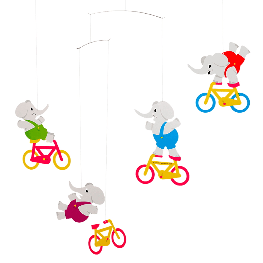 Flensted Bicycle Elephants Mobile