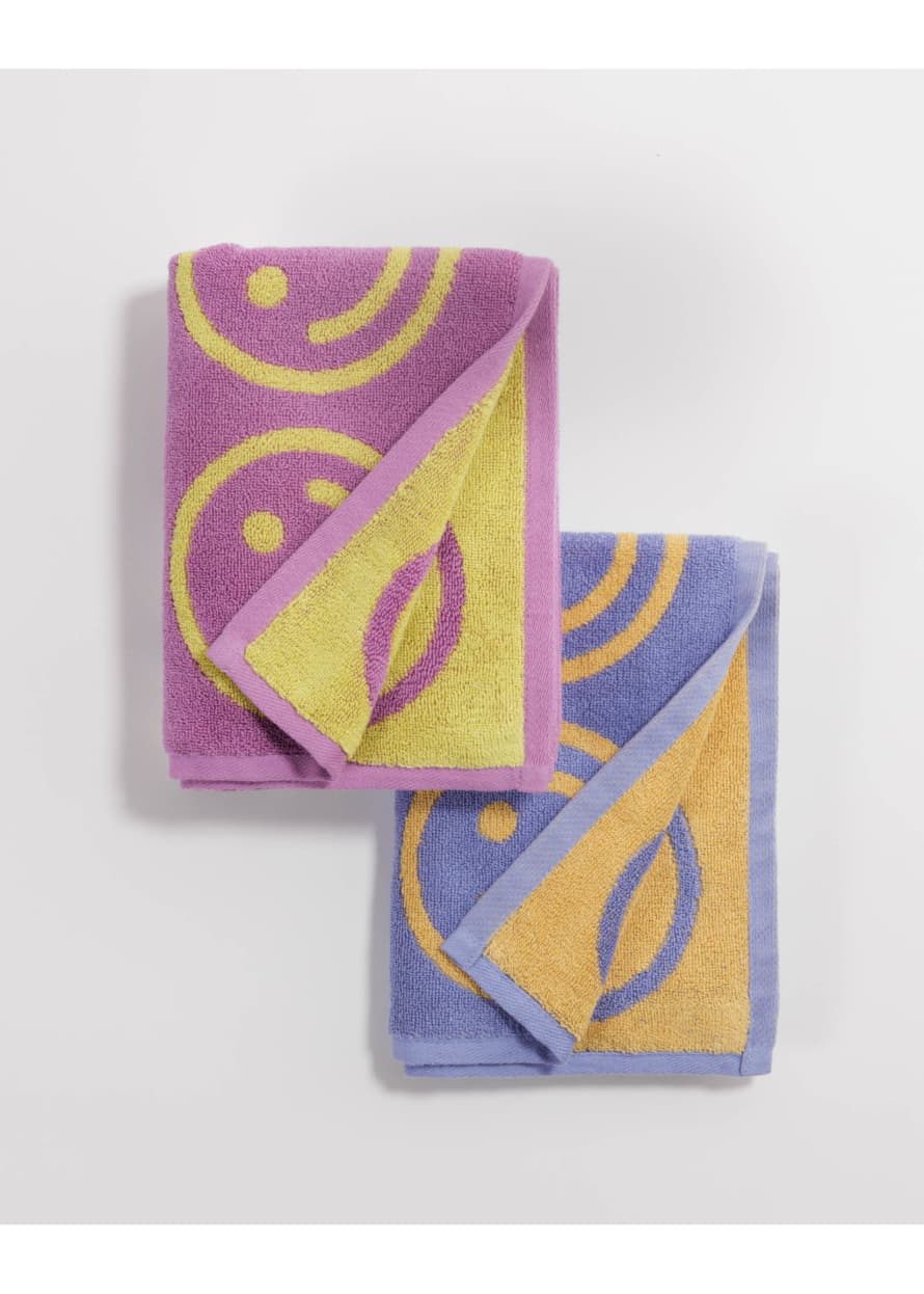 Baggu Hand Towel Set of 2 - Mixed Berry Happy