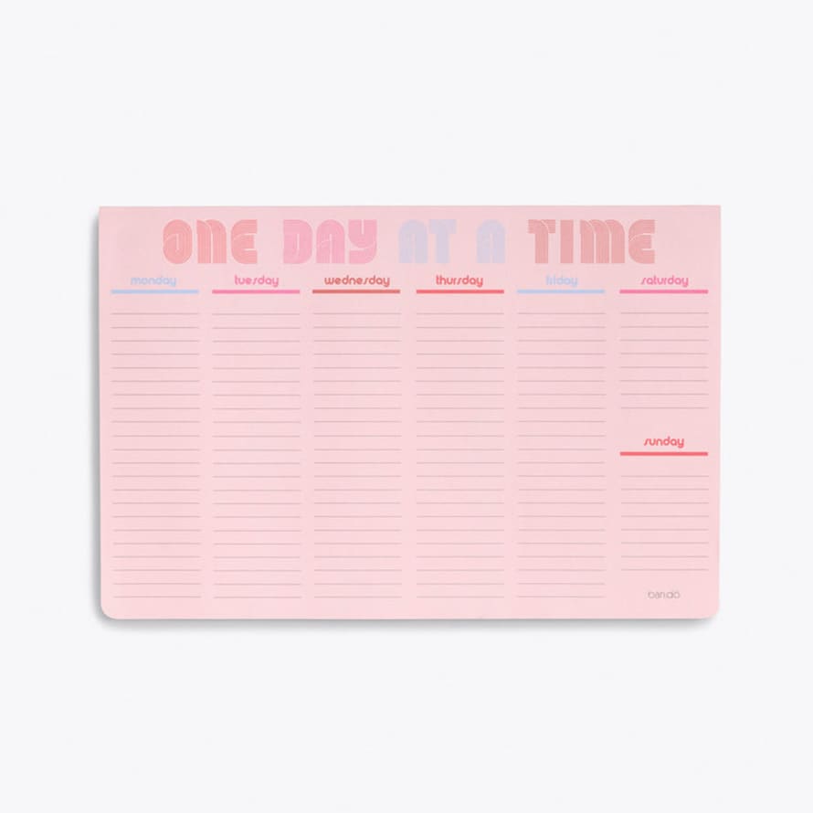Ban.do Week To Week Desk Pad - One Day At A Time
