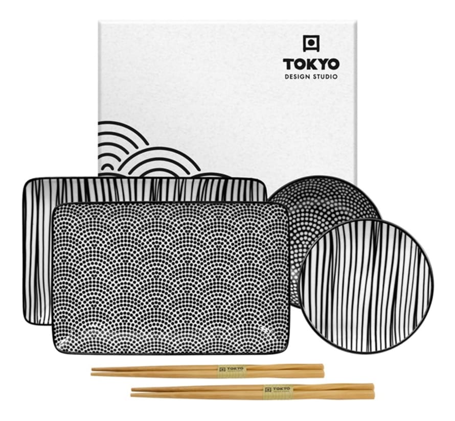 Tokyo Design Studio Sushi Set Nippon Black - Gift Box