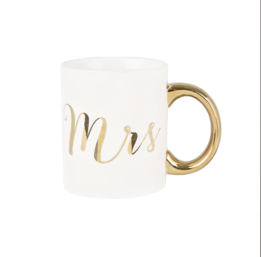 Sass & Belle  MR / MRS Gold Mug