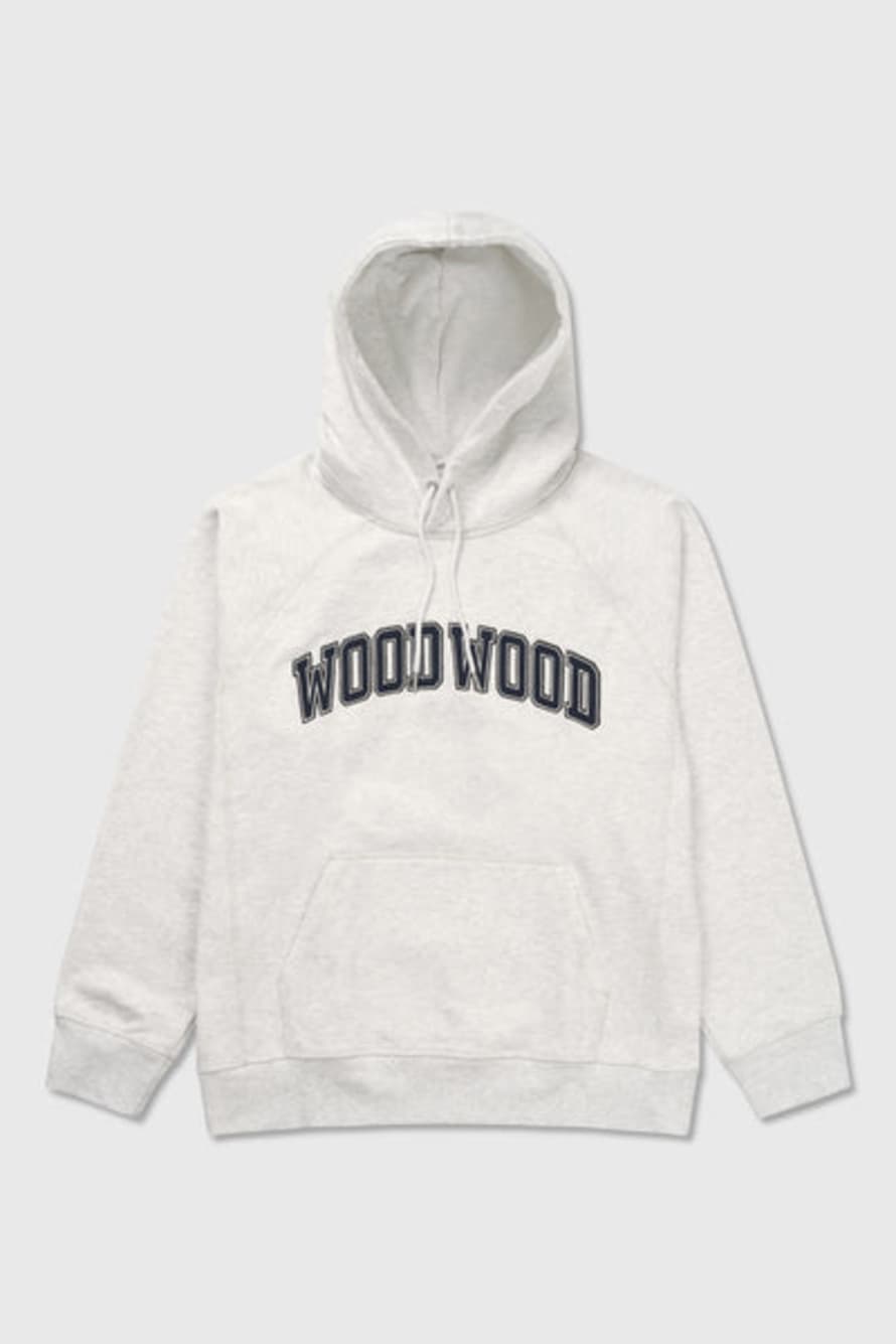 Woodwood  Fred Ivy Hoodie - Snow Marl
