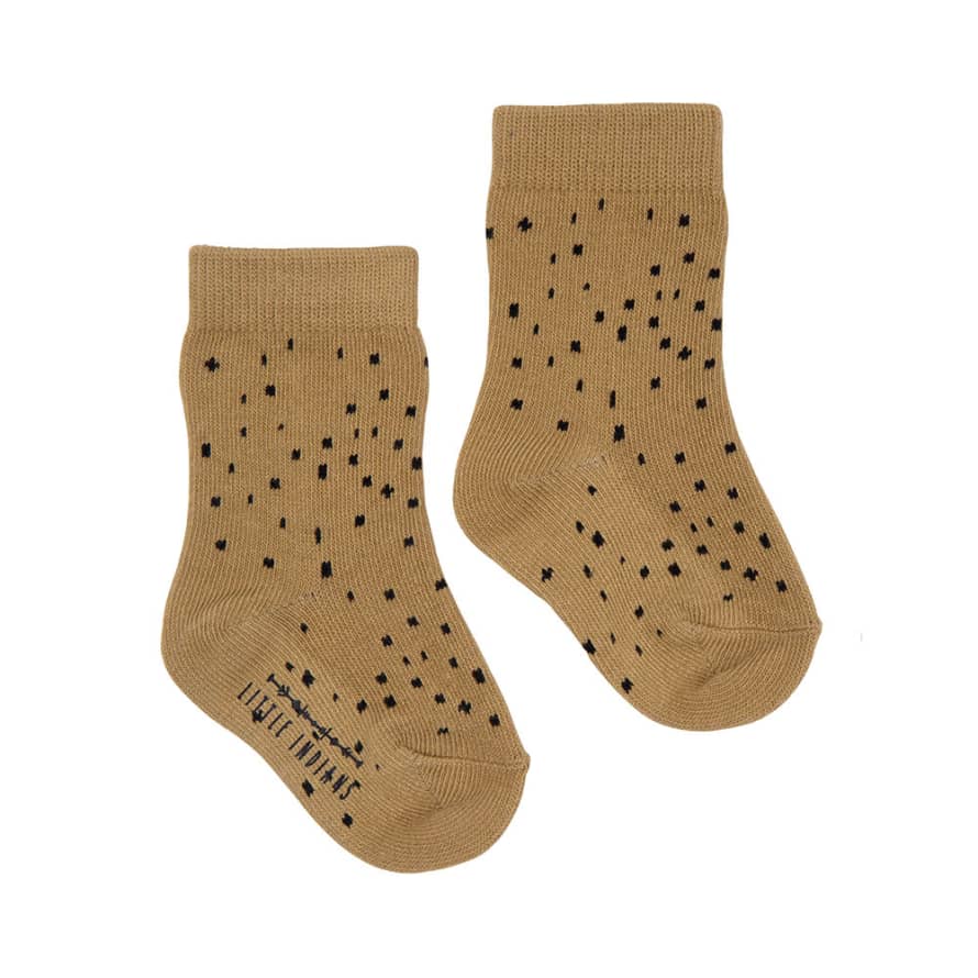 Little Indians Baby Socks Dots Sponge