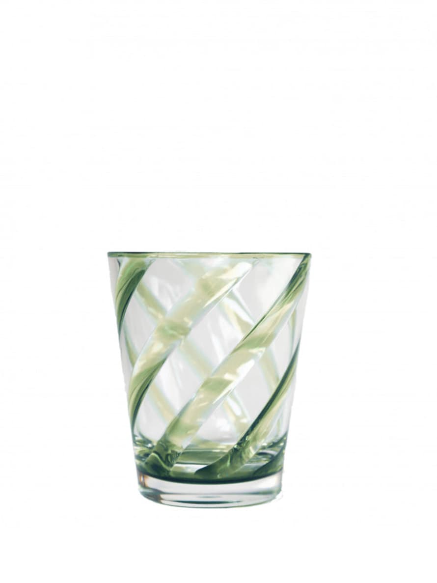 Fiorira' Un Giardino Methacrylate Spiral Glass In Verde