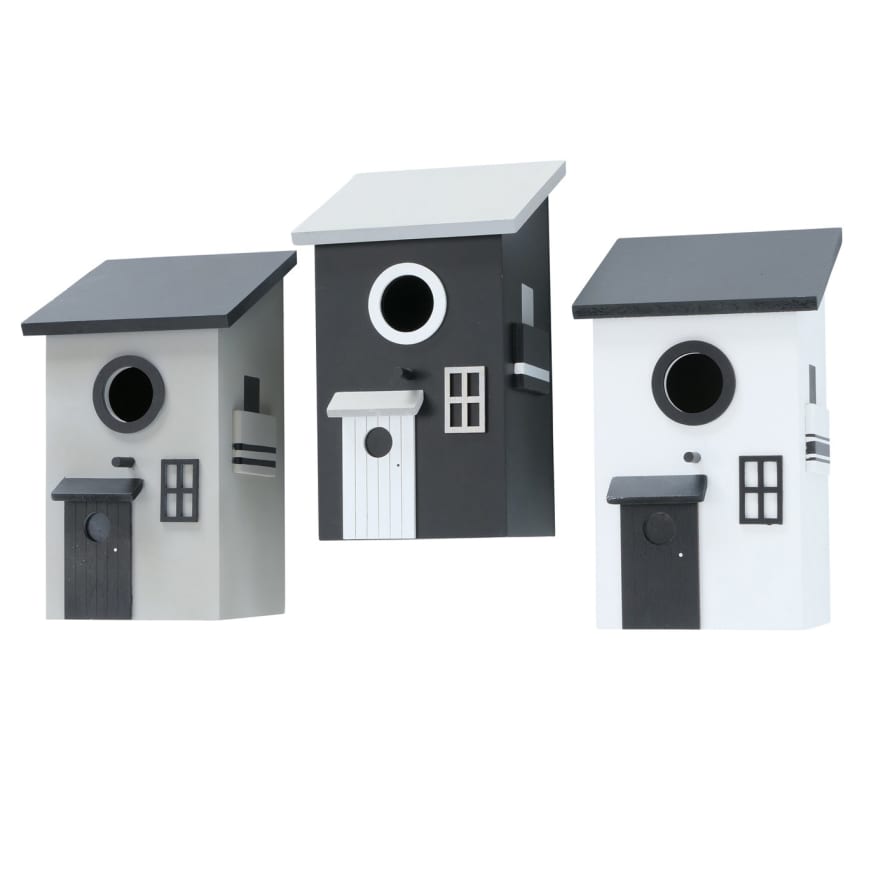 &Quirky Stappo Birdhouse : Black, Grey or White