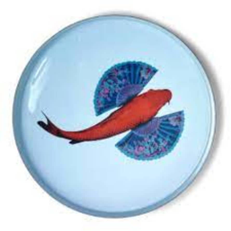 Gangzai 33 cm Round Tray Fish
