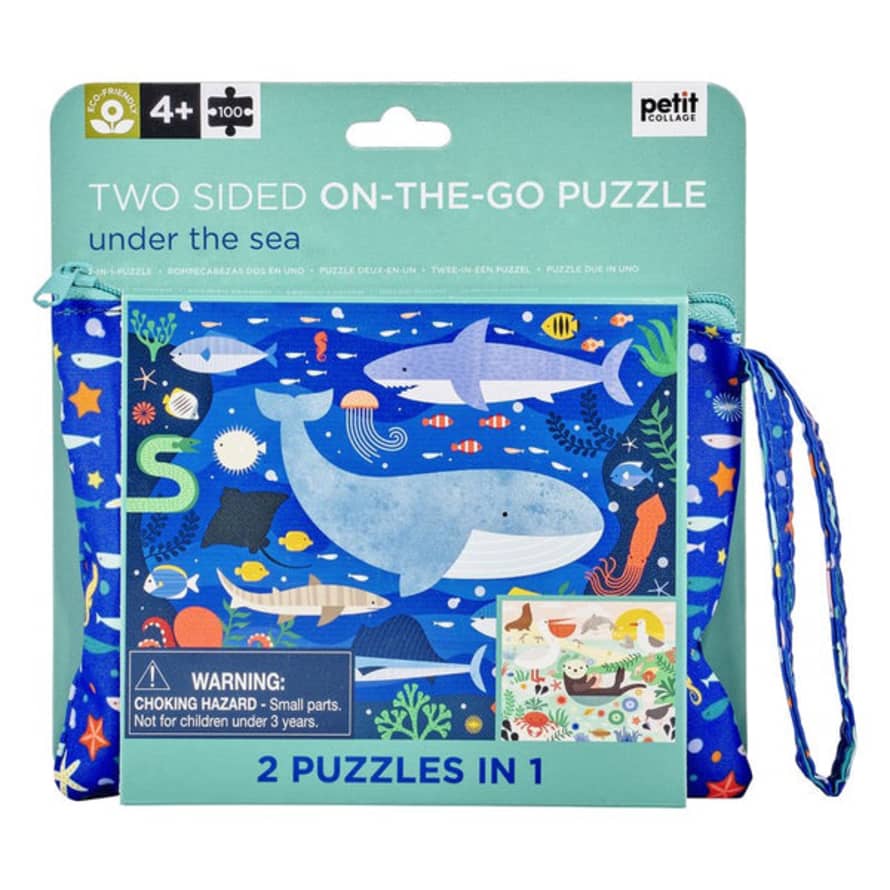 PetitCollage Two Sided Under The Sea 49 Piece Puzzle