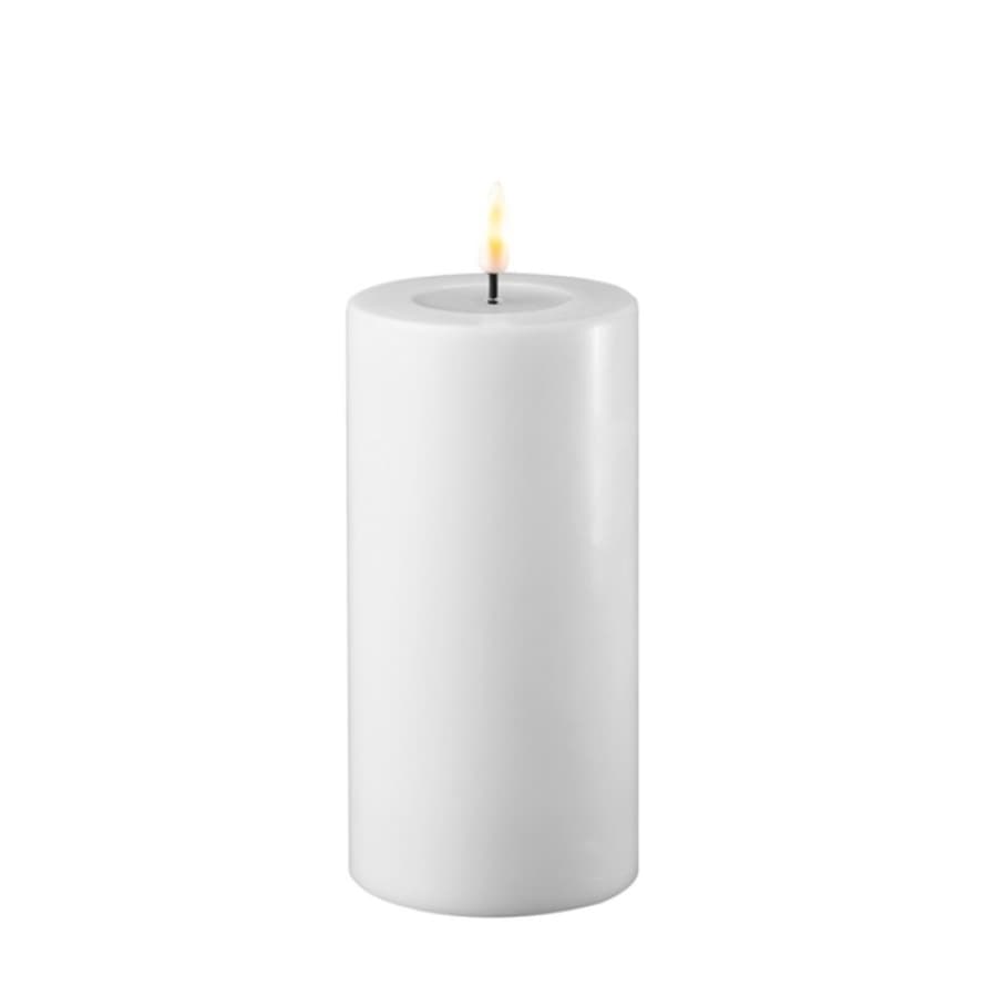 deluxe home art 7.5 x 15cm White Battery Operated LED Candle