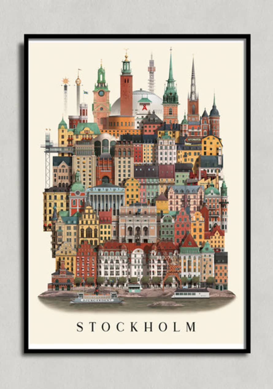 Martin Schwartz Poster Stockholm City A3