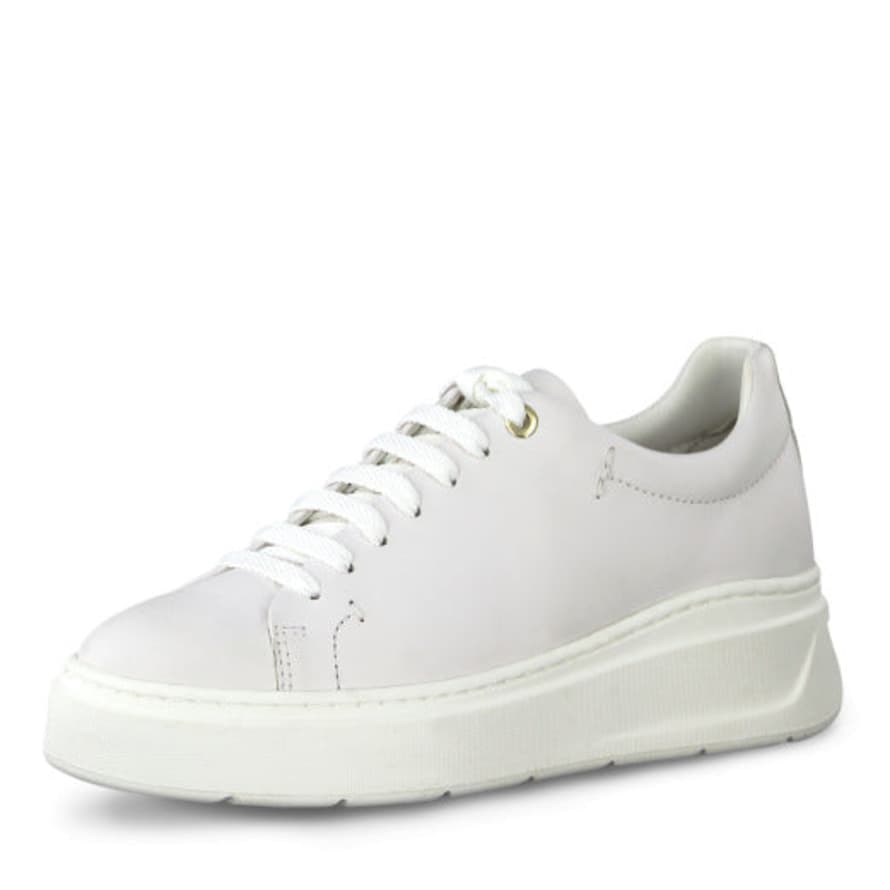 White Lace Up Trainers