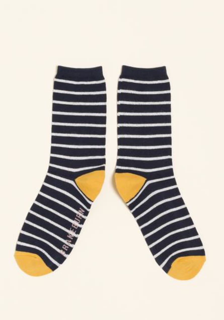 Brakeburn Navy Stripe Sock