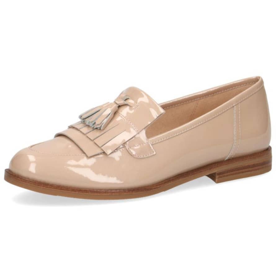 Caprice Patent Loafer In Nude
