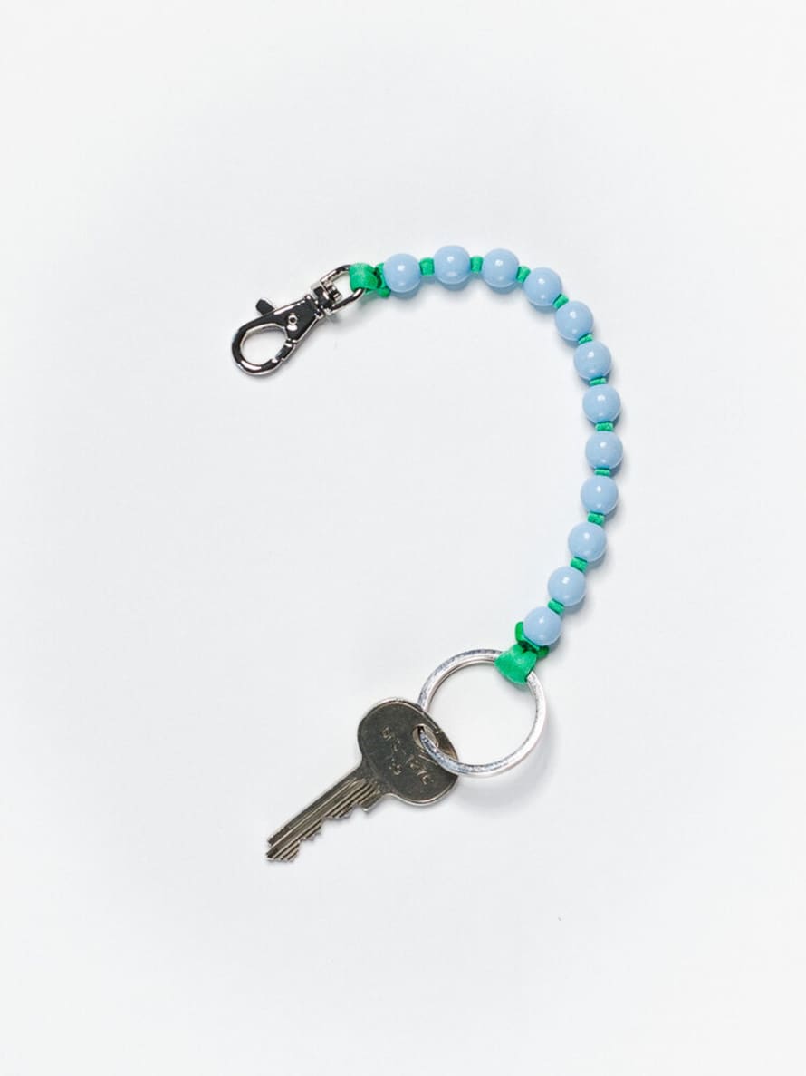 Ina Seifart  Perlen Keyholder Short Pastel Blue – Green