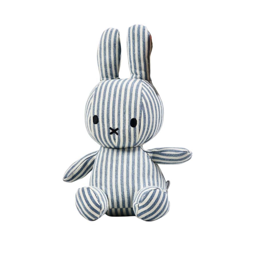 Miffy Denim Stripe Miffy - Medium Toy