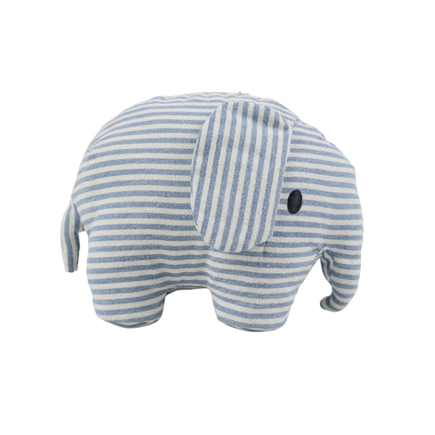 Miffy Denim Stripe Elephant Toy