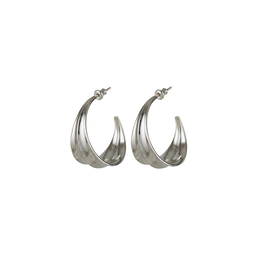 Rachel Entwistle Athena Hoop Earrings Silver