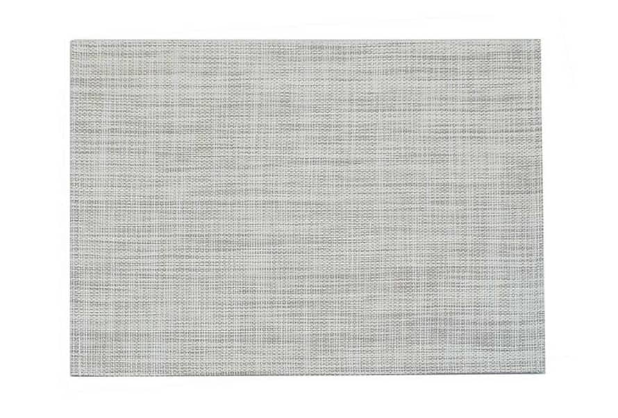 Walton & Co 2 x Dove Grey Woven PVC/Polyester Placemats
