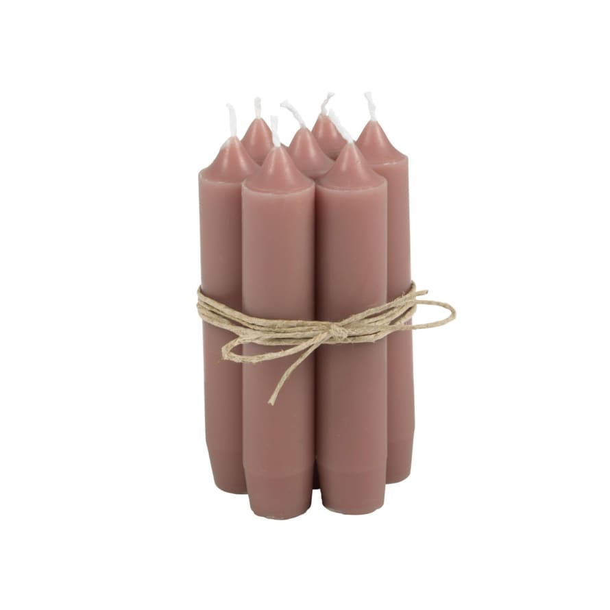 Ib Laursen Faded Rose Short Dinner Candle - Set of 10 